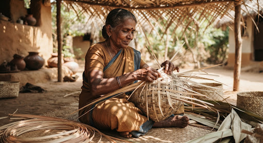 Palmyra Leaf Artisanal Weaving